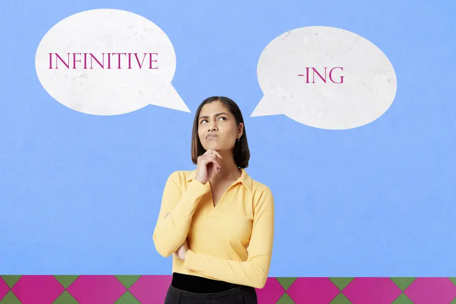 Verbs followed by '-ing' or infinitive